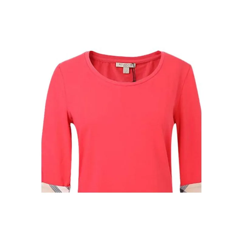 Burberry T Shirts Women's Red-4