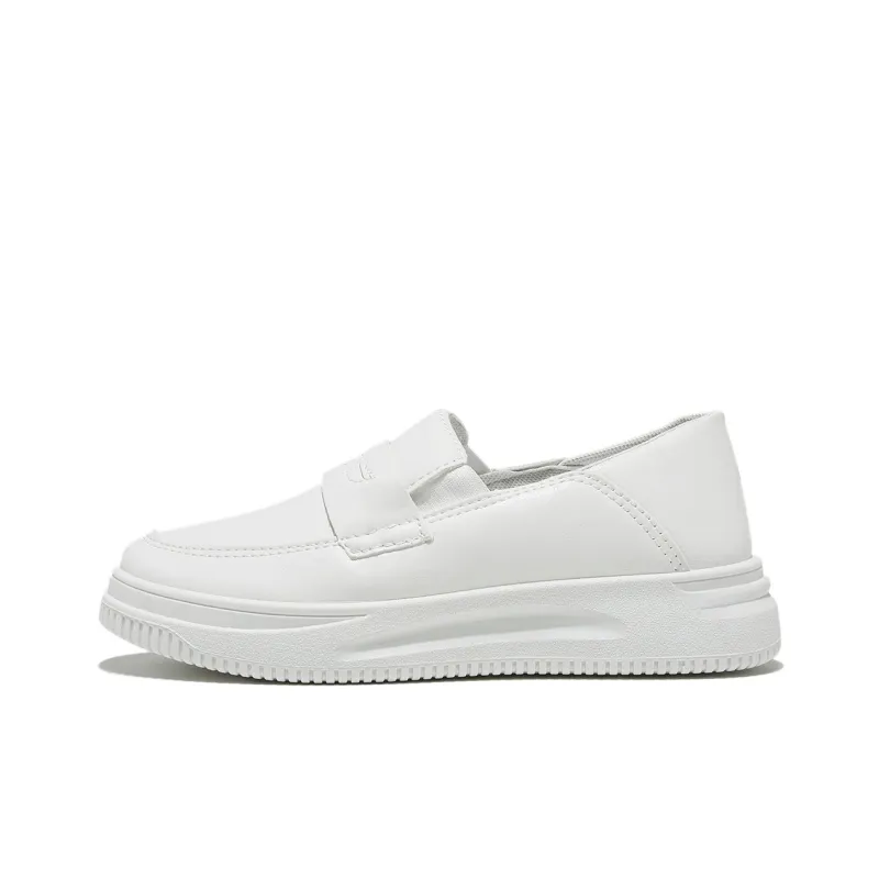 Little Red Man Low Top Casual Shoes Women's White-0