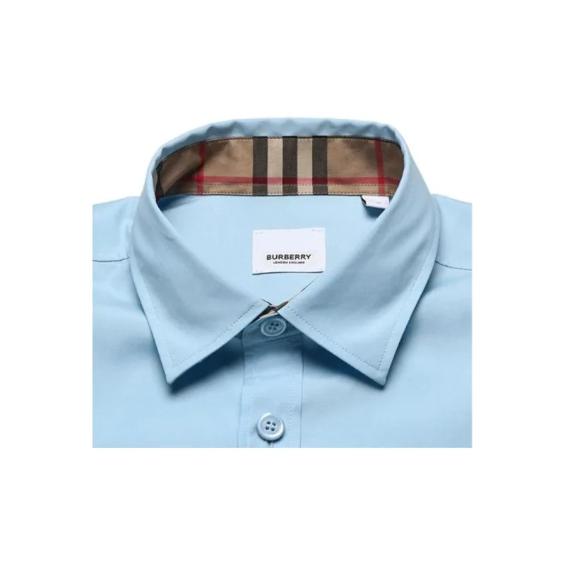 Burberry Shirt Men's Light Blue-4