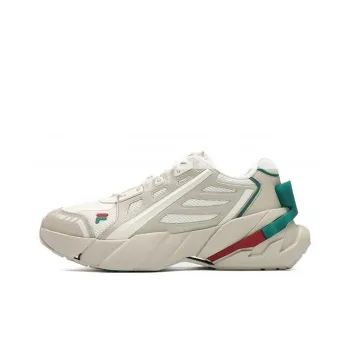 FILA FUSION TI 22 Anti Slip Wear Resistant Low Top Casual Shoes Men's Ecru