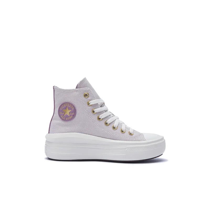 Converse All Star Anti Slip Wear Resistant High Top Kids Canvas Shoes Violet Teenagers-1