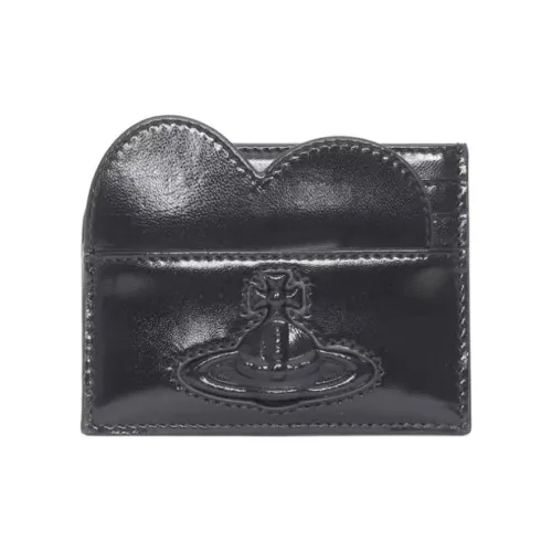 Vivienne Westwood Cow Leather Card Holder Women's Black