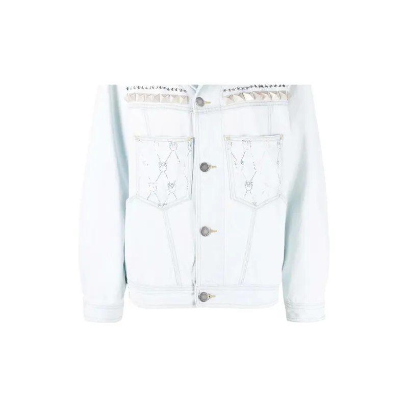 PINKO FW22 Denim Jacket Women's Light Blue-5