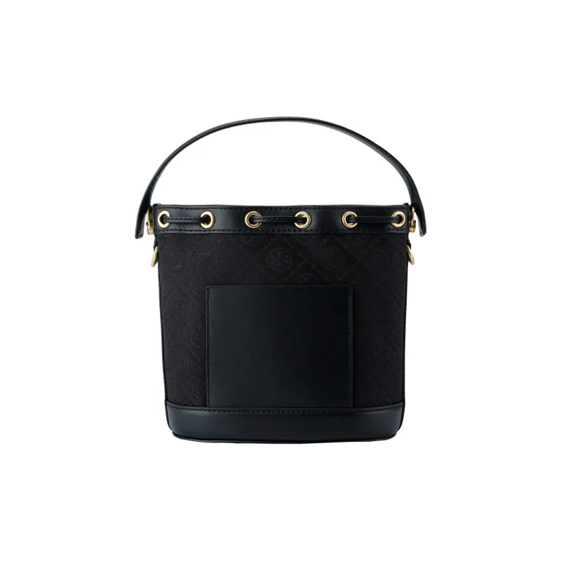 TORY BURCH T Monogram Bucket Bag Black-2