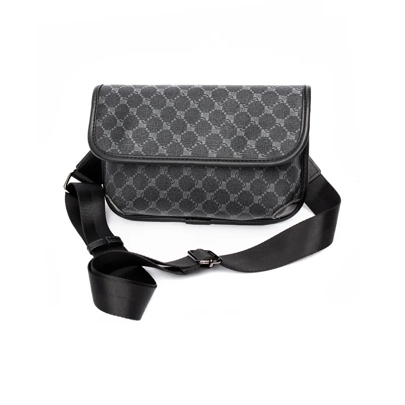 KONADCT PU Shoulder Bag, Crossbody Bag Regular Unisex Khaki/Checkered Black/Monogram/Gray/Woven Black-21