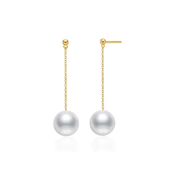 Luxury Beads Pearl Hoop Earrings, Drop Earrings Women's