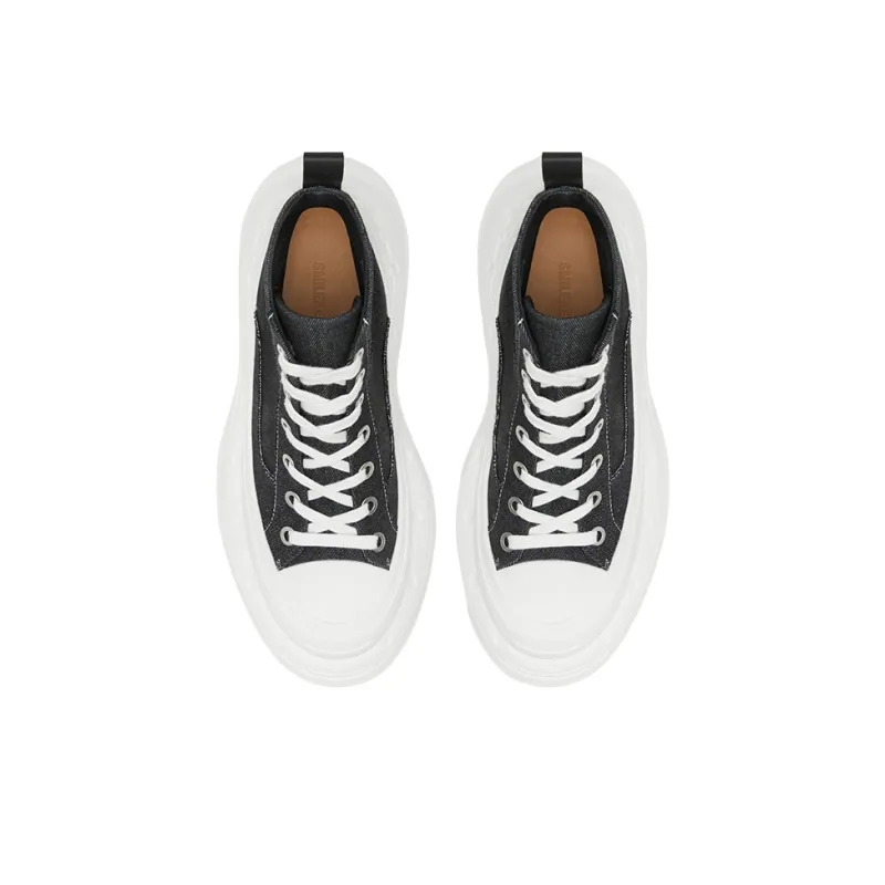 SMILEREPUBLIC QUEEN Anti Slip And Wear Resistant Height Increasing High Top Casual Shoes Unisex-4