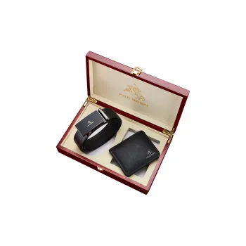 POLOMEISDO Cow Leather Men's Belt Men's 3.5cm Customizable Exclusive Greeting Card