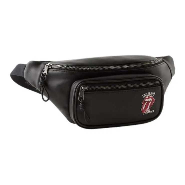 ZARA Polyurethane Fanny Pack Men's Black-1