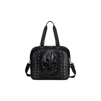 MILOOKY PU Handbag Men's Black/Gold/Silver