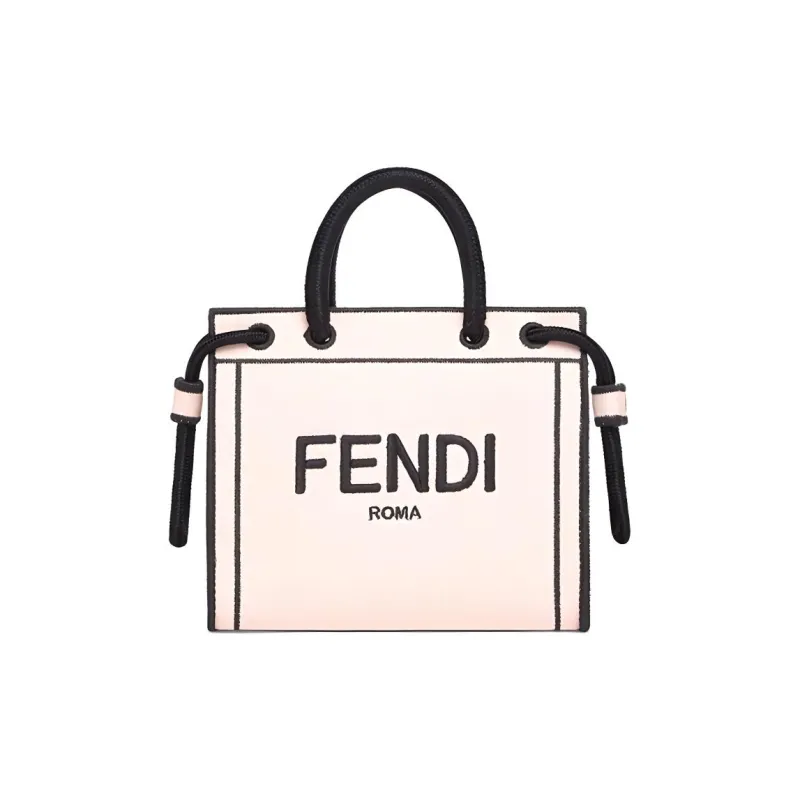FENDI ROMA Canvas Canvas Bag Tote Bag Shopping Bag Shoulder Bag Crossbody Bag Handbag Mini Women's Pink-0