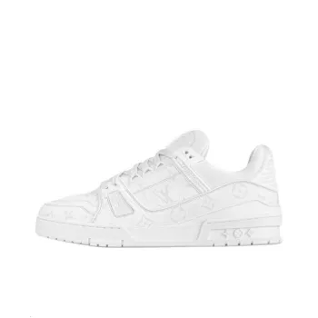 LOUIS VUITTON Trainer 2025 Spring And Summer Men's Collection Low Top Skateboard Shoes Men's White