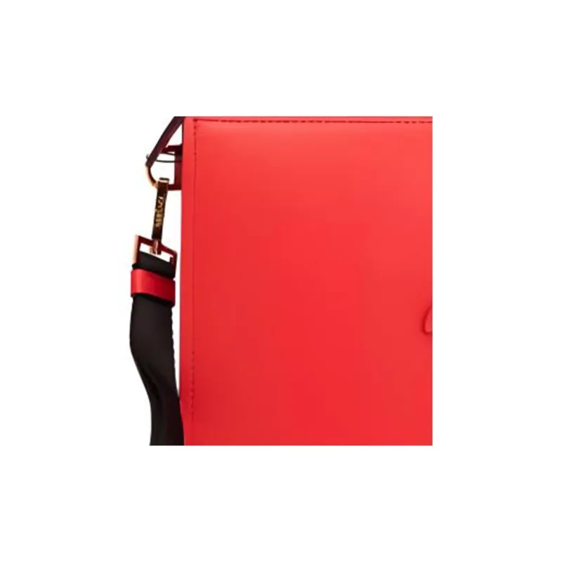 VERSACE Leather Clutch Women's Red-3