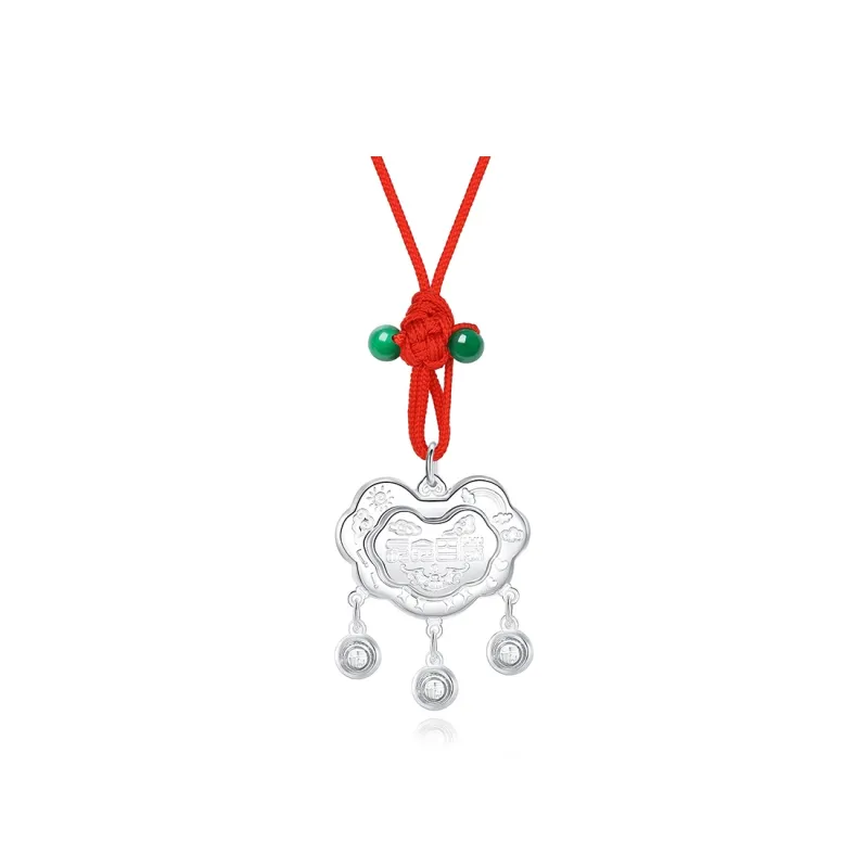 MIAOYINGE 999 Fine Silver Necklaces Unisex-0