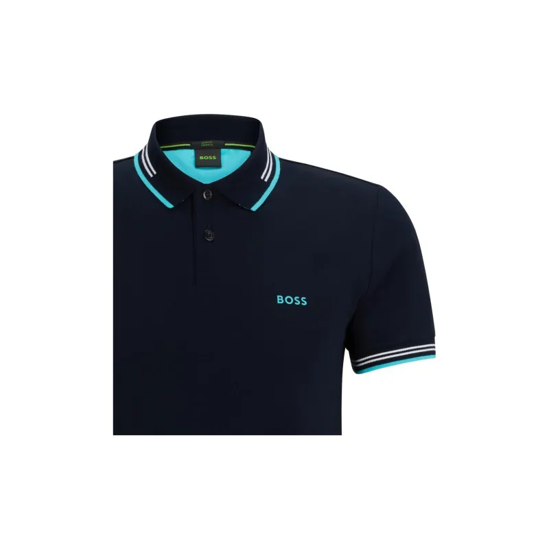 HUGO BOSS Polo Shirts Men Dark Blue-5