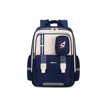 Seven Star Fox Oxford Student Bag Kids' Black/Sapphire Blue/Light Purple/Jade Green