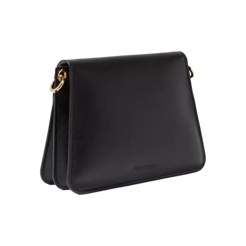 JW Anderson Cow Leather Crossbody Bag, Shoulder Bag Women's Black-1