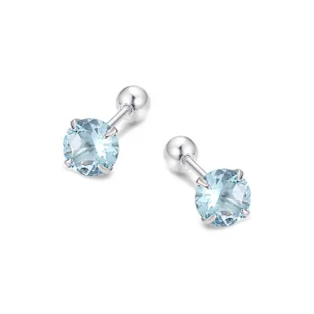 ETAHLOVE S925 Silver Stud Earrings Unisex Birthday Surprise