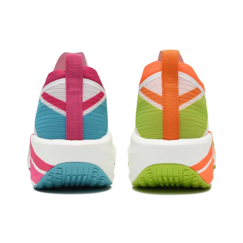 50 Breathable Impact-Resistant Low-Top Marathon Running Shoes Unisex Mismatched-Colorful Ink Snow 003-3