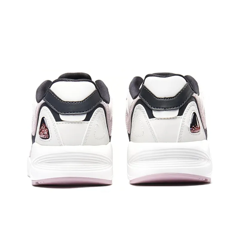 XTEP Chunky Sneakers Women's Low Top White/Pink/Red-3