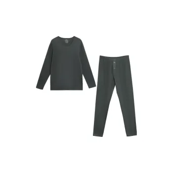Red bean Men Thermal Sets