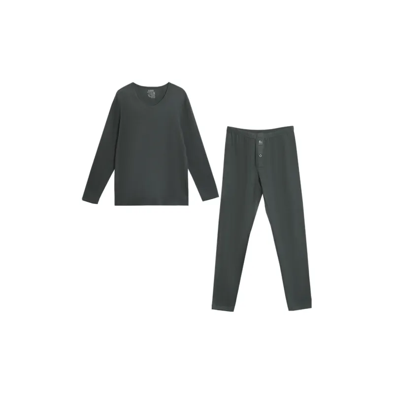 Red bean Men Thermal Sets-0