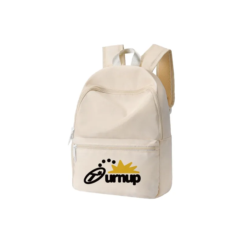 TURN UP Polyester Backpack Regular Unisex Apricot-5