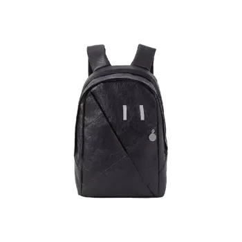 One Person's Planet DuPont Paper Backpack Medium Size Unisex Black