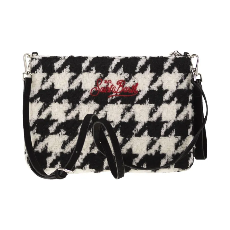 MC2 SAINT BARTHELEMY Wool With Polyester One Shoulder Crossbody Clutches Women's Black-2