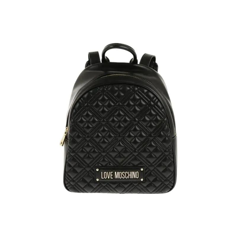 LOVE MOSCHINO Logo Lettering Quilted Backpack-1