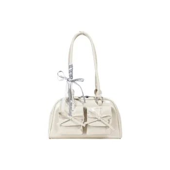 JANE KLAIN Synthetic Leather Handbag, Shoulder Bag Regular Women's Black/Ecru/Silver/Red