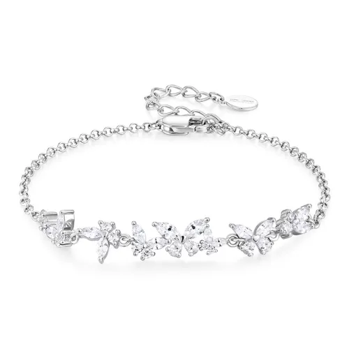 KADER S925 Silver Bracelets Women's Silver White