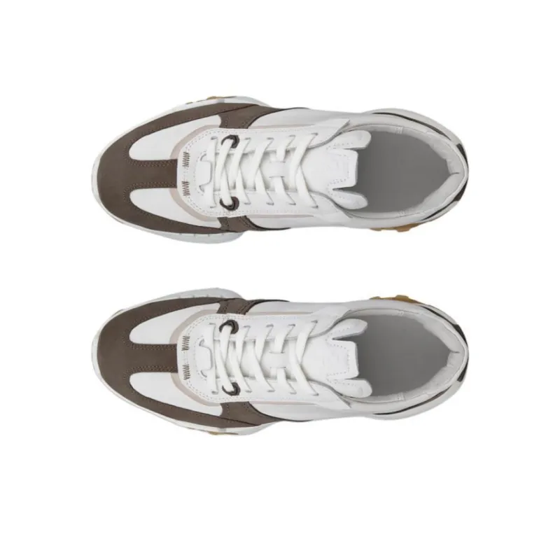 Ecco RETRO Slip Resistant Low Top Casual Shoes Men's White Umber-3