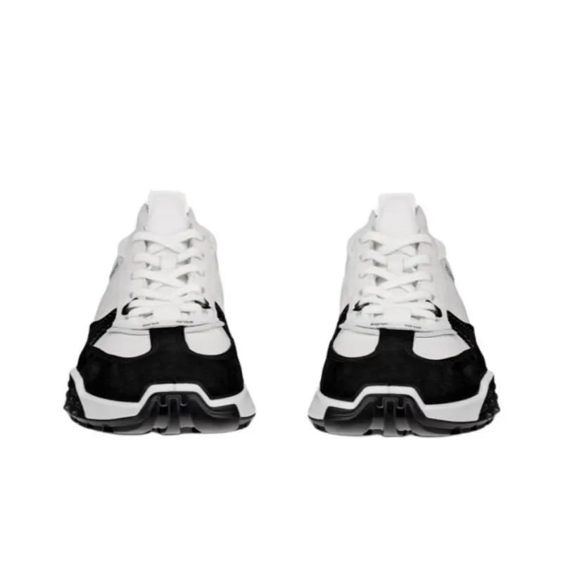 Ecco Retro Wear-Resistant Low-Top Casual Shoes Men's White Black-4