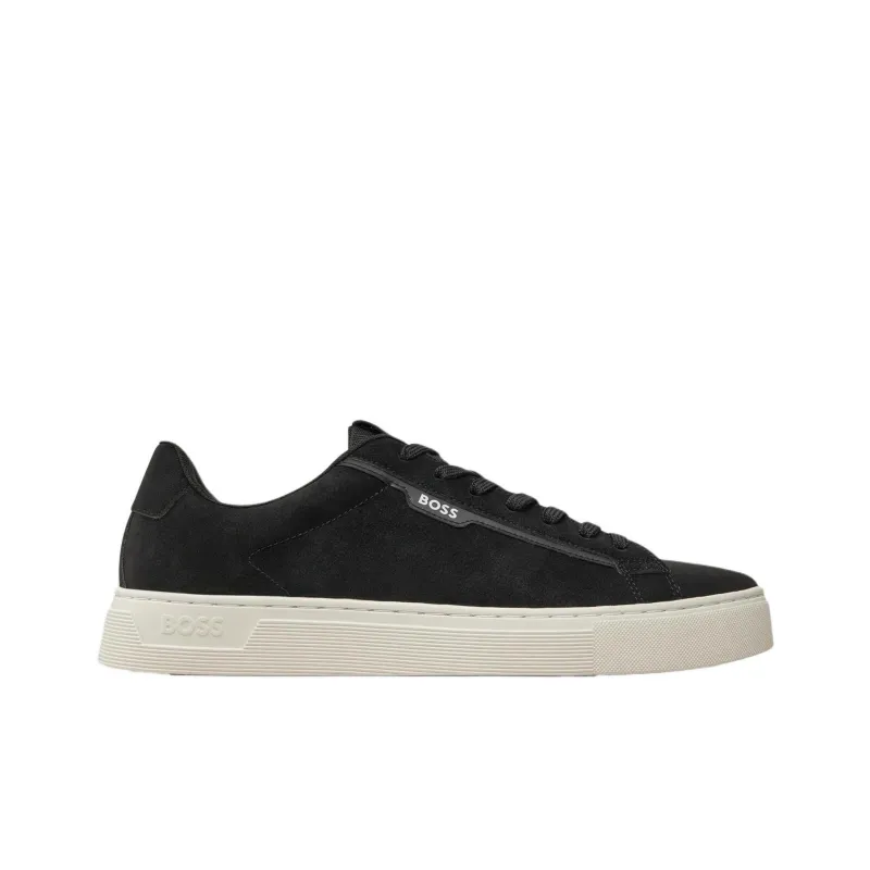 HUGO BOSS Rhys Low Top Skateboard Shoes Men's Black-1