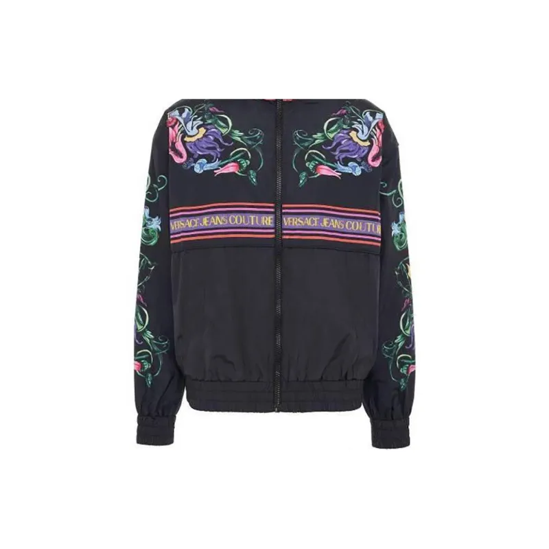 VERSACE Jackets Men Black-5