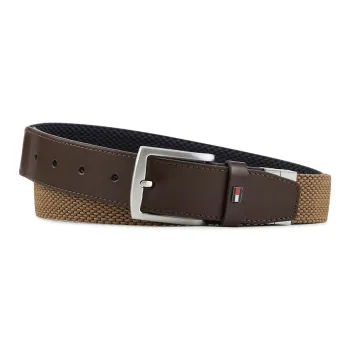 Tommy Hilfiger Cow Split Leather Leather Belts Men's 3.5cm