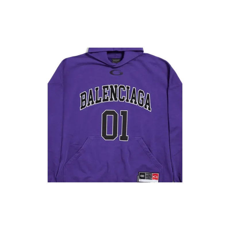 Balenciaga SS25 Sweatshirt Loose Fit Men's Purple-2