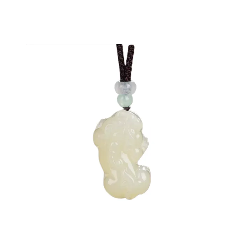 Jing Ruyu Hetian Jade Necklaces White Jade Unisex-7