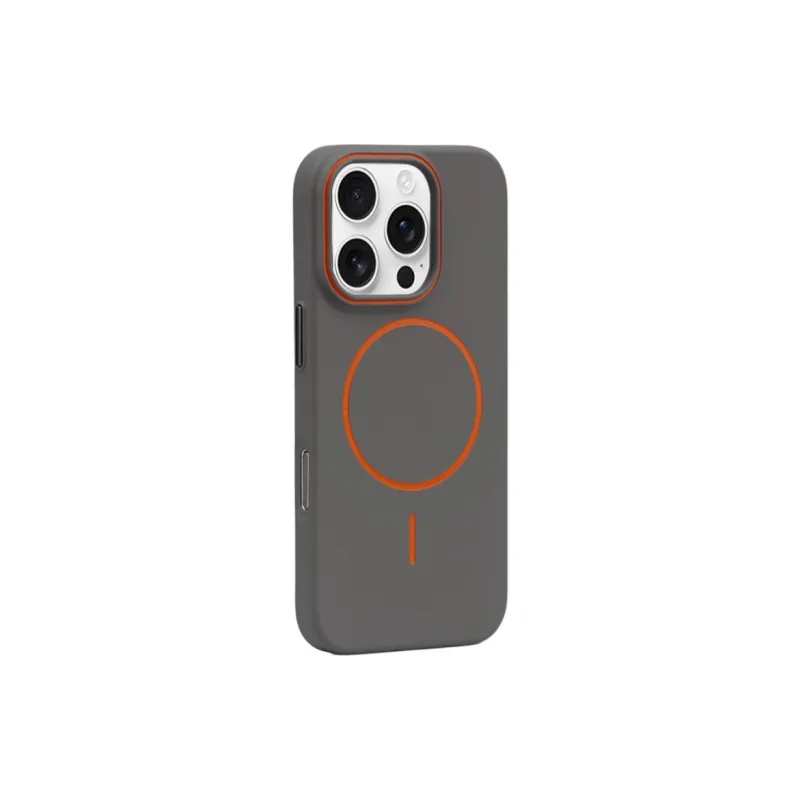 TXBX PC Material Skin Feel Matte Orange Coil Magnetic Phone Case Compatibility With Apple 16/15/14/13 Collection-0