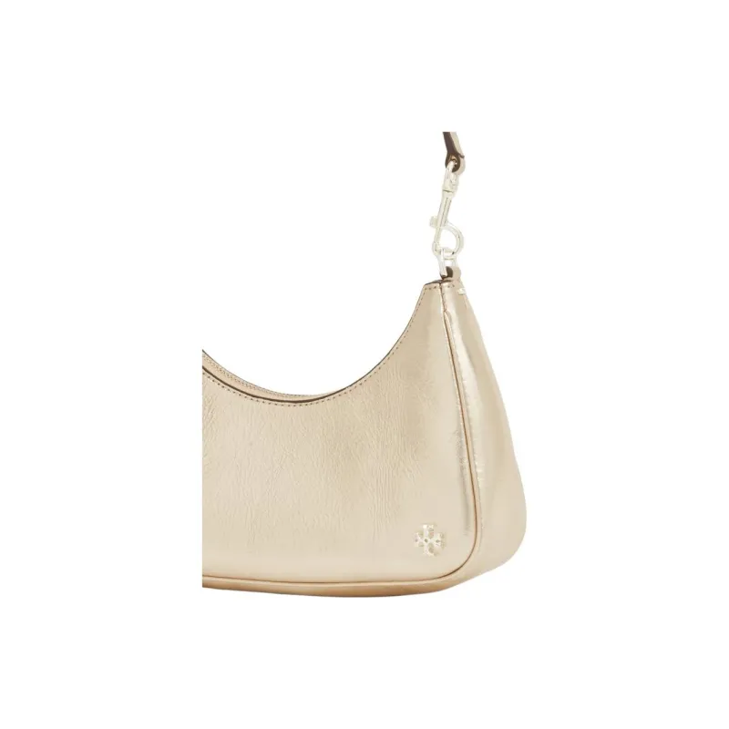 TORY BURCH 151 MERCER Leather Crescent Bag Shoulder Bag Women's Gold-3