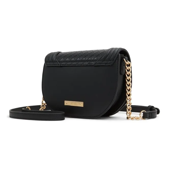 ALDO Artificial Leather Crossbody Bag Medium Size Women's Mixed Color/Black-4