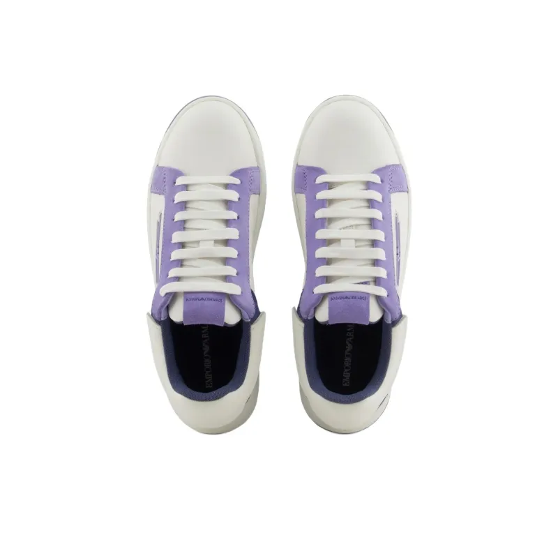 EMPORIO ARMANI Low Top Skateboard Shoes Women's Purple-3