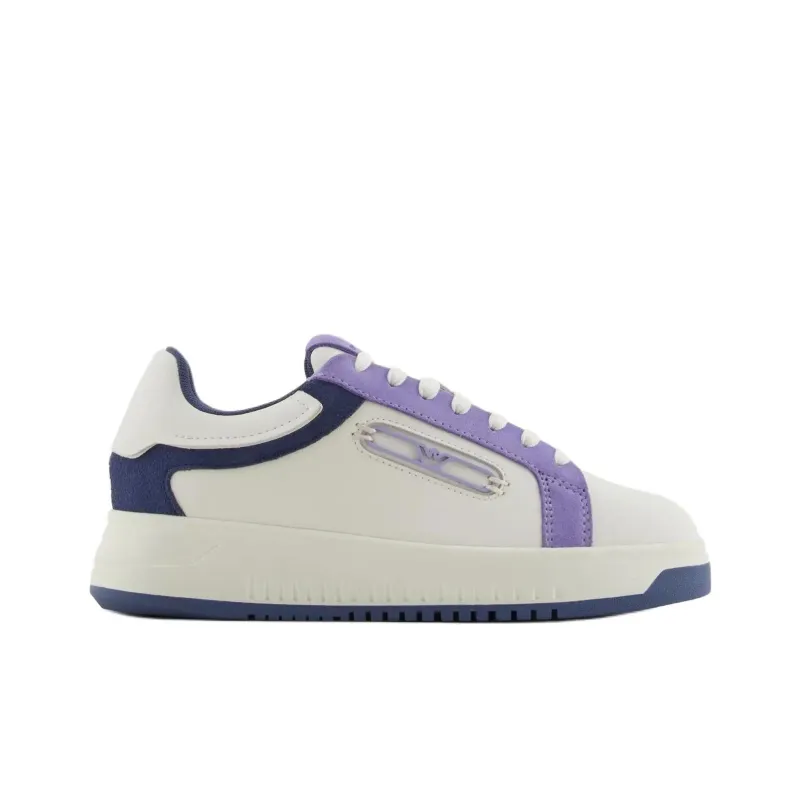 EMPORIO ARMANI Low Top Skateboard Shoes Women's Purple-1
