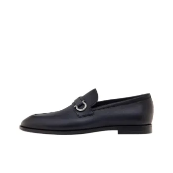 FERRAGAMO GANCINI Loafers Men's Black