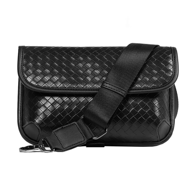 KONADCT PU Shoulder Bag, Crossbody Bag Regular Unisex Khaki/Checkered Black/Monogram/Gray/Woven Black-28