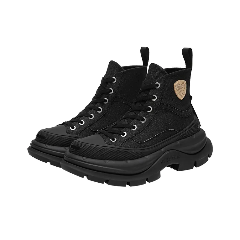 SMILEREPUBLIC QUEEN Anti Slip And Wear Resistant Height Increasing High Top Casual Shoes Unisex-9