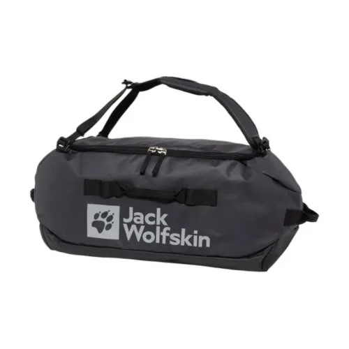Jack Wolfskin Recycled Polyester Backpack Travel Bag 65L Unisex Phantom Black