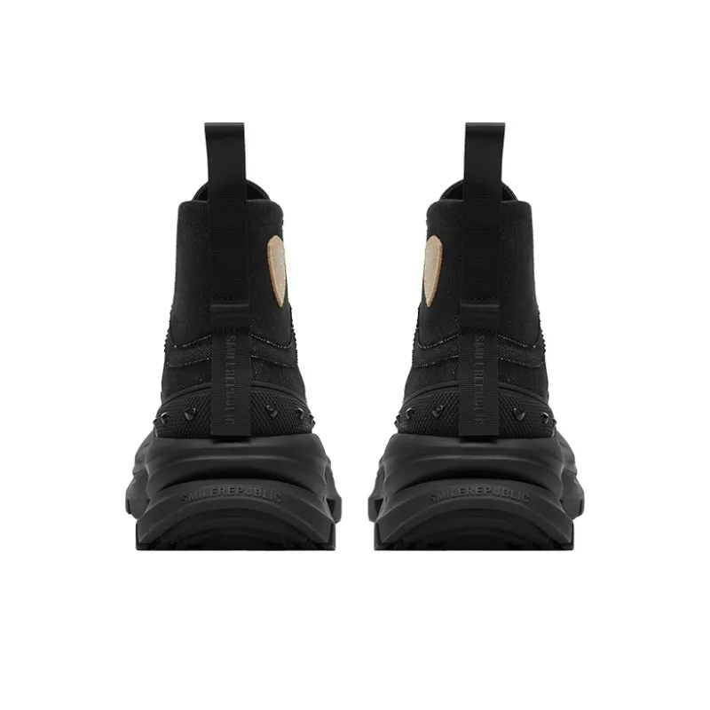 SMILEREPUBLIC QUEEN Anti Slip And Wear Resistant Height Increasing High Top Casual Shoes Unisex-12