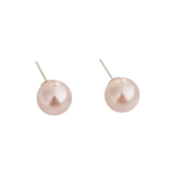 QIDUYINSHI S925 Silver Faux Pearl Stud Earrings Women's